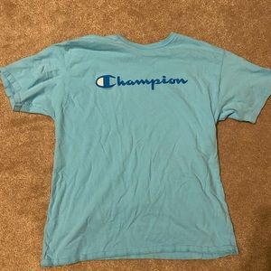 Teal Champion tee